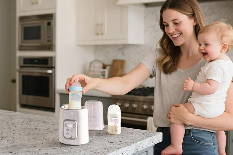 GROWNSY 8-in-1 Fast Baby Milk Warmer with Timer. Image provided by GROWNSY