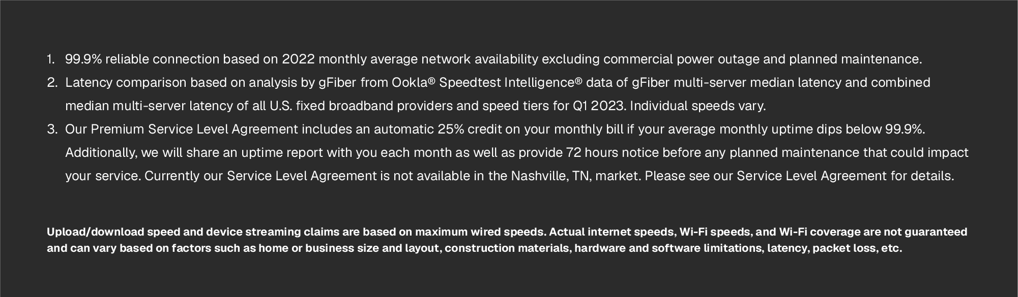 Google Fiber creative content